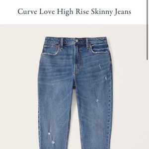 Abercrombie Curve Love High Rise Skinny Jeans